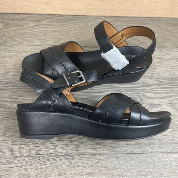 Patricia Nash Leila Wedge Sandals - Black size 9.5 NWB - Picture 14 of 17